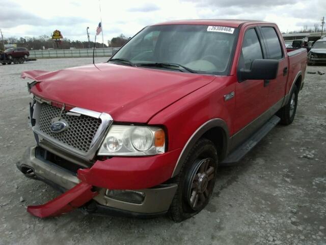 1FTPW14534KD92894 - 2004 FORD F150 SUPER RED photo 2