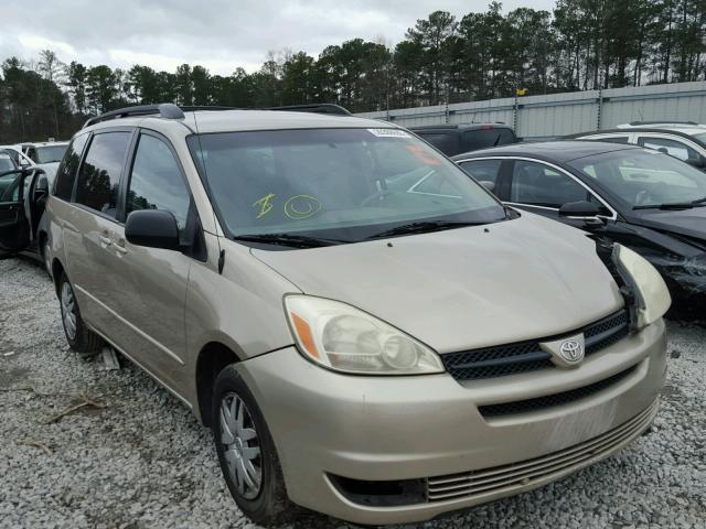 5TDZA23CX5S285087 - 2005 TOYOTA SIENNA CE GOLD photo 1