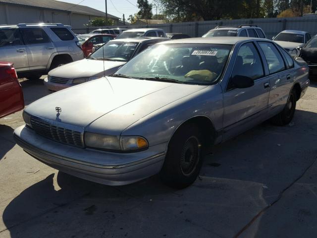 1G1BL52W9SR181475 - 1995 CHEVROLET CAPRICE CL BLUE photo 2