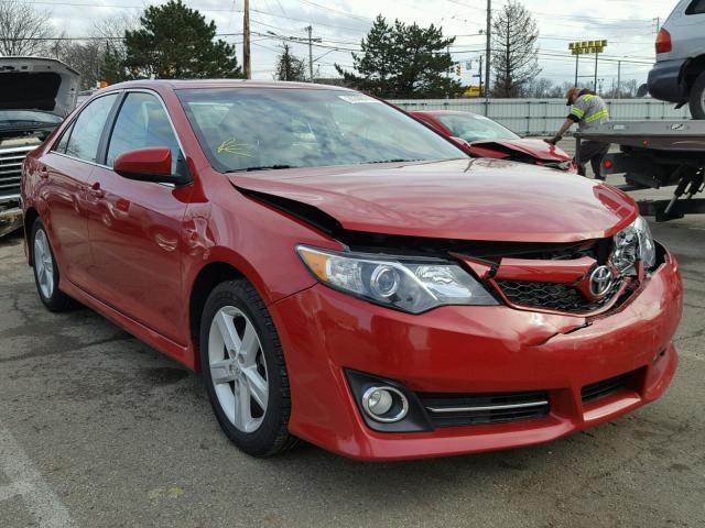 4T1BF1FK6CU589070 - 2012 TOYOTA CAMRY BASE RED photo 1