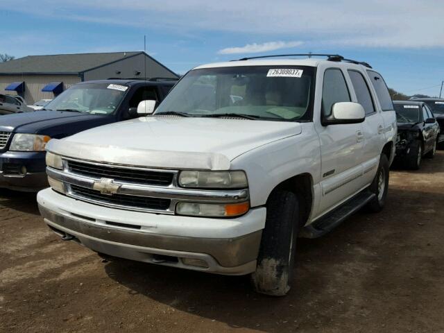 1GNEK13T91J174020 - 2001 CHEVROLET TAHOE K150 WHITE photo 2