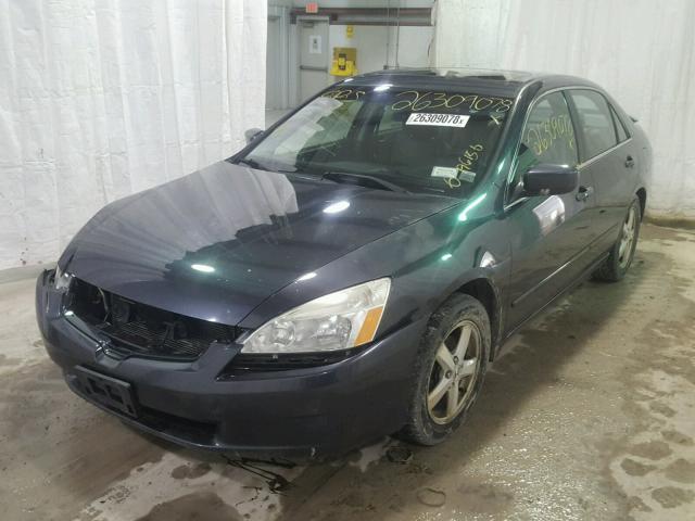 1HGCM56805A182412 - 2005 HONDA ACCORD EX BLUE photo 2