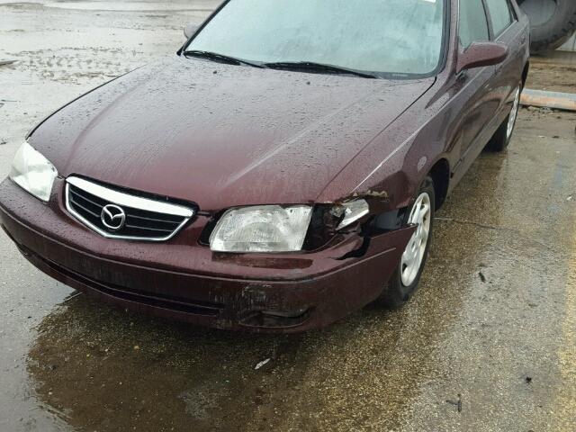 1YVGF22C325273191 - 2002 MAZDA 626 LX MAROON photo 9