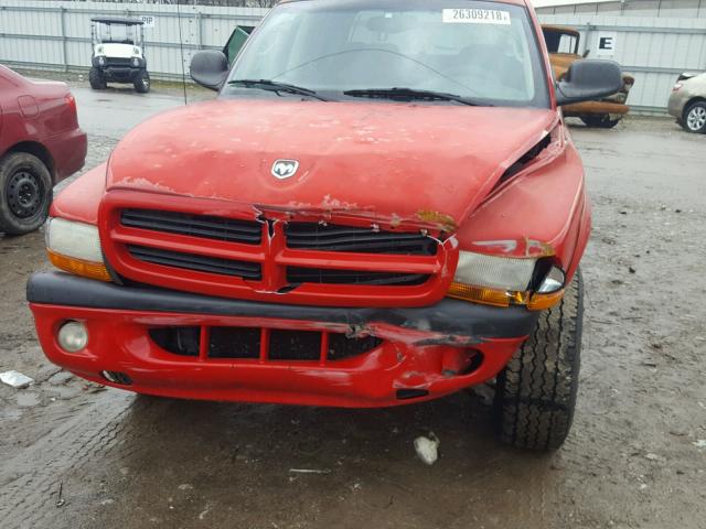 1B7GG2AX41S187542 - 2001 DODGE DAKOTA QUA RED photo 9