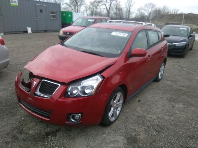 5Y2SP67059Z422271 - 2009 PONTIAC VIBE RED photo 2