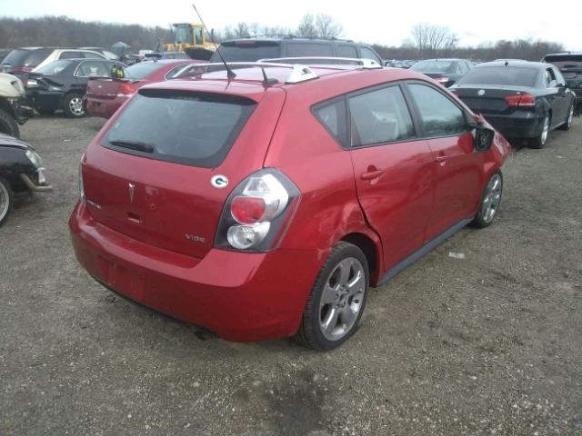 5Y2SP67059Z422271 - 2009 PONTIAC VIBE RED photo 4