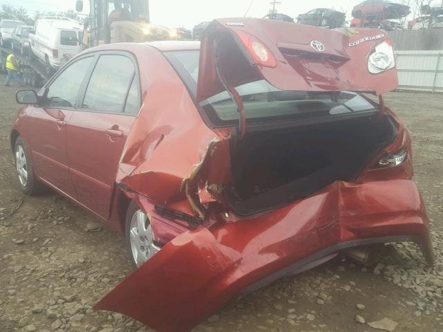 2T1BR32E37C729067 - 2007 TOYOTA COROLLA CE RED photo 3