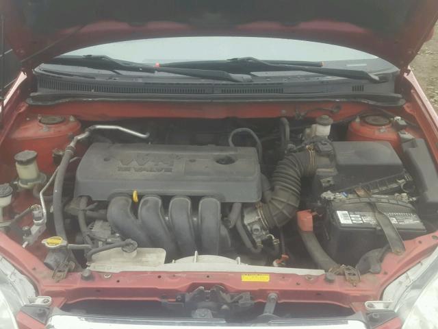 2T1BR32E37C729067 - 2007 TOYOTA COROLLA CE RED photo 7