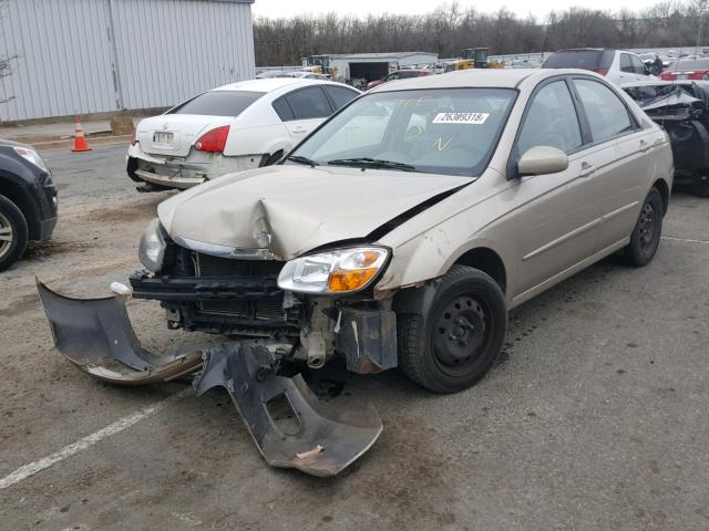 KNAFE221095607767 - 2009 KIA SPECTRA EX GOLD photo 2