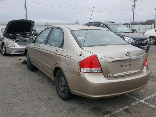 KNAFE221095607767 - 2009 KIA SPECTRA EX GOLD photo 3