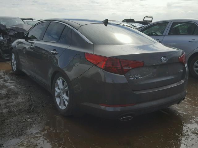 5XXGN4A7XCG054704 - 2012 KIA OPTIMA EX GRAY photo 3