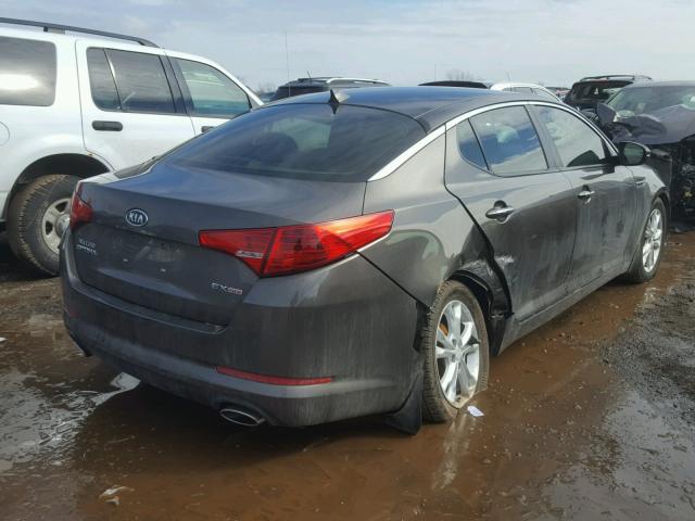 5XXGN4A7XCG054704 - 2012 KIA OPTIMA EX GRAY photo 4