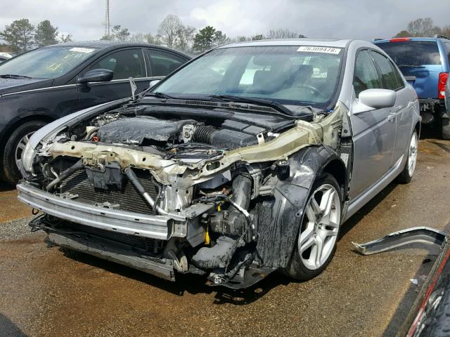 19UUA66265A030262 - 2005 ACURA TL SILVER photo 2