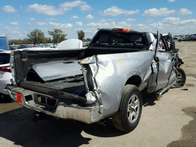 5TFRT54148X018194 - 2008 TOYOTA TUNDRA DOU SILVER photo 4