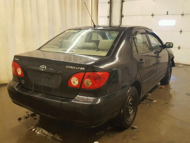 JTDBR32E170110137 - 2007 TOYOTA COROLLA CE BLACK photo 4