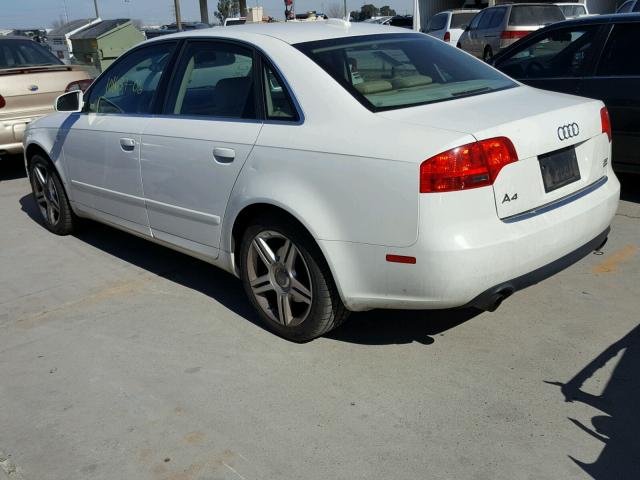 WAUDH78E16A284693 - 2006 AUDI A4 3.2 QUA WHITE photo 3