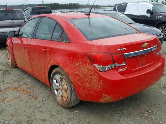 1G1PA5SH9E7417345 - 2014 CHEVROLET CRUZE LS RED photo 3