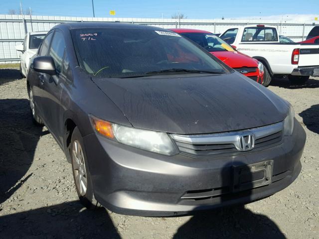 19XFB2F57CE358372 - 2012 HONDA CIVIC LX CHARCOAL photo 1