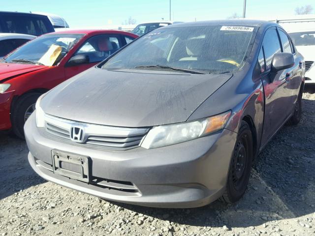 19XFB2F57CE358372 - 2012 HONDA CIVIC LX CHARCOAL photo 2