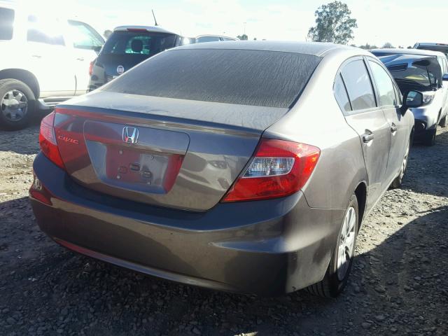 19XFB2F57CE358372 - 2012 HONDA CIVIC LX CHARCOAL photo 4