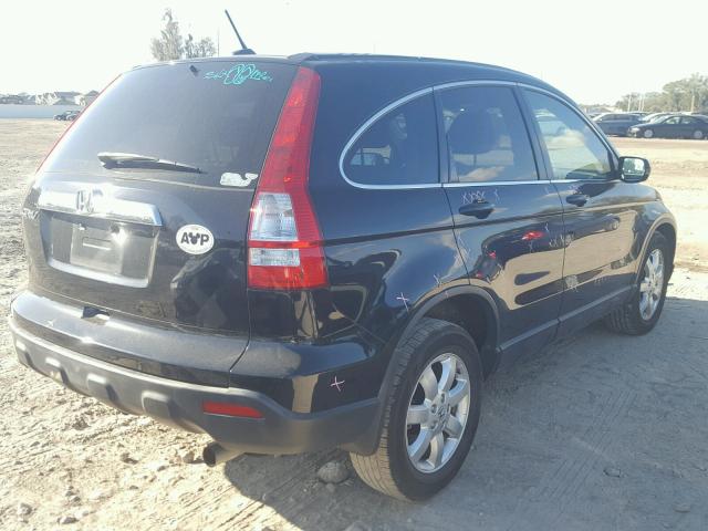 JHLRE387X7C012437 - 2007 HONDA CR-V EXL BLACK photo 4