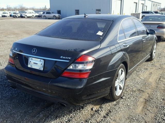 WDDNG86X97A133936 - 2007 MERCEDES-BENZ S 550 4MAT BLACK photo 4