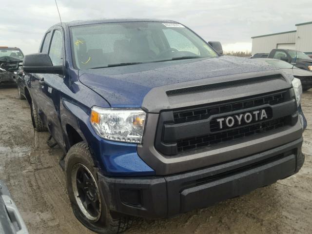 5TFUM5F16EX058972 - 2014 TOYOTA TUNDRA DOU BLUE photo 1