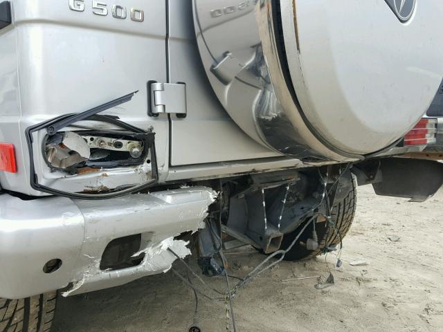 WDCYR49E05X160810 - 2005 MERCEDES-BENZ G 500 SILVER photo 9