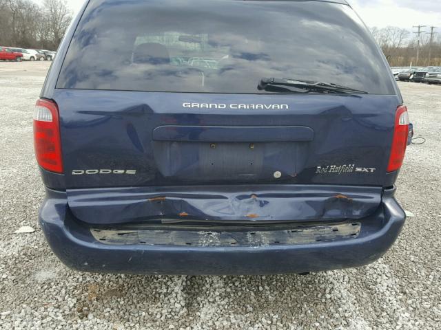 2D4GP44L54R542652 - 2004 DODGE GRAND CARA BLUE photo 9