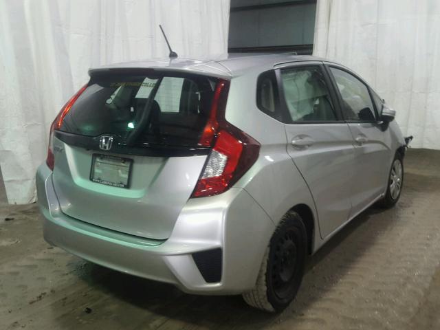 3HGGK5H50FM717317 - 2015 HONDA FIT LX GRAY photo 4