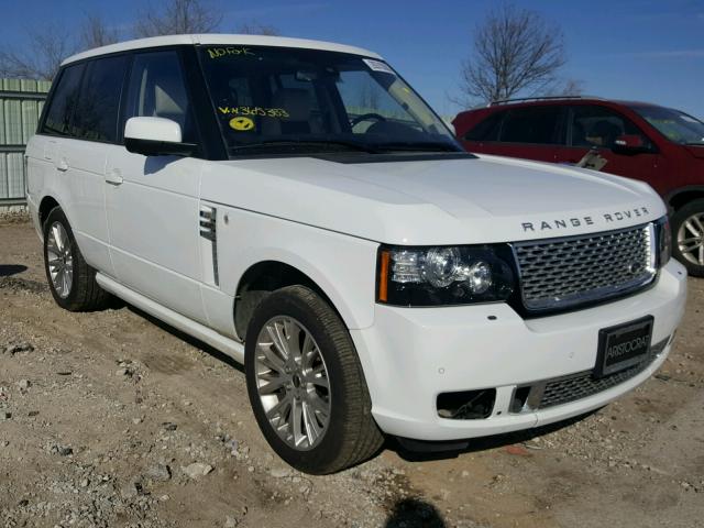 SALMP1E44CA365383 - 2012 LAND ROVER RANGE ROVE WHITE photo 1