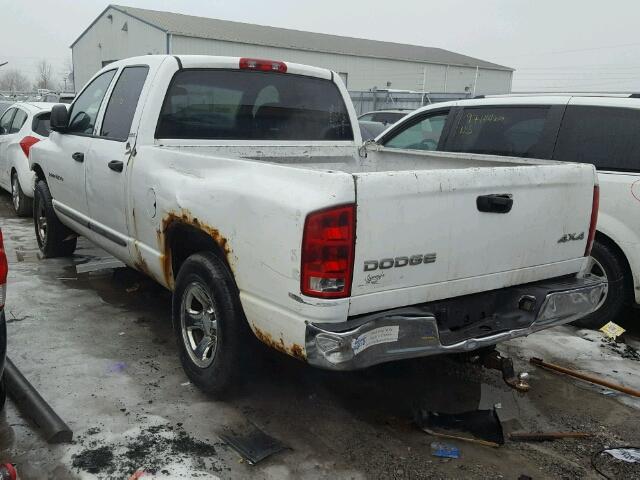 1D7HU18N72J216962 - 2002 DODGE RAM 1500 WHITE photo 3