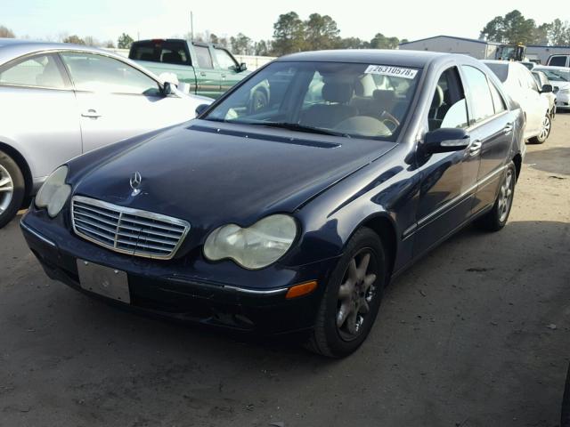 WDBRF61J33A473856 - 2003 MERCEDES-BENZ C 240 PURPLE photo 2