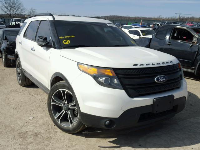 1FM5K8GT2EGC15128 - 2014 FORD EXPLORER S WHITE photo 1