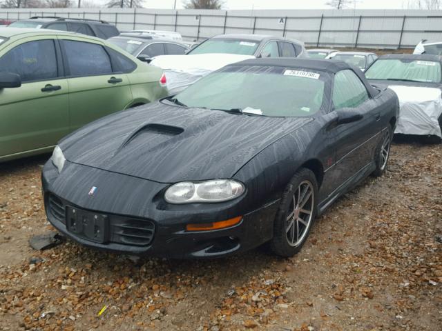 2G1FP32G822166925 - 2002 CHEVROLET CAMARO Z28 BLACK photo 2