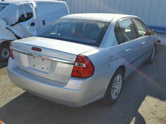 1G1ZS52805F131461 - 2005 CHEVROLET MALIBU SILVER photo 4