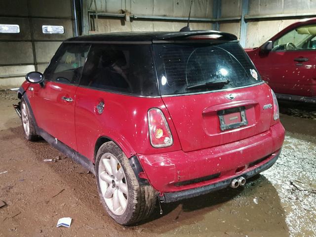 WMWRE33576TJ34865 - 2006 MINI COOPER S RED photo 3