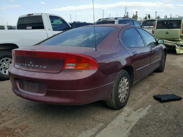 2B3HD46V02H194448 - 2002 DODGE INTREPID S MAROON photo 4