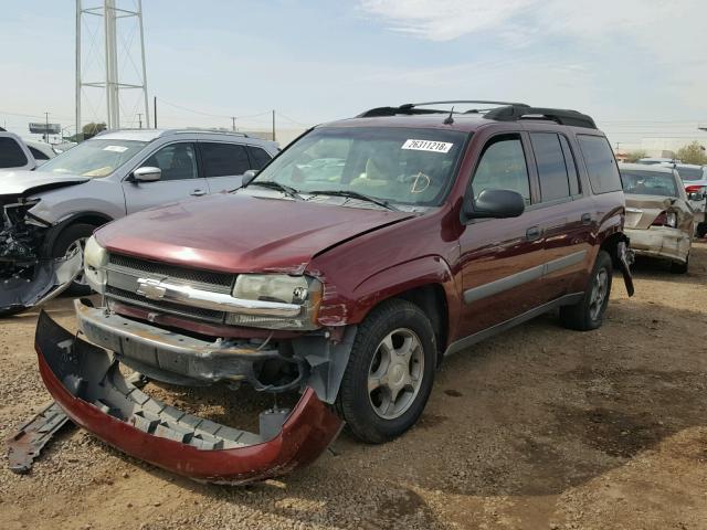 1GNES16S456109541 - 2005 CHEVROLET TRAILBLAZE RED photo 2