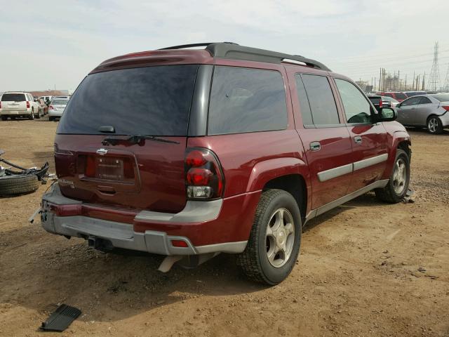 1GNES16S456109541 - 2005 CHEVROLET TRAILBLAZE RED photo 4