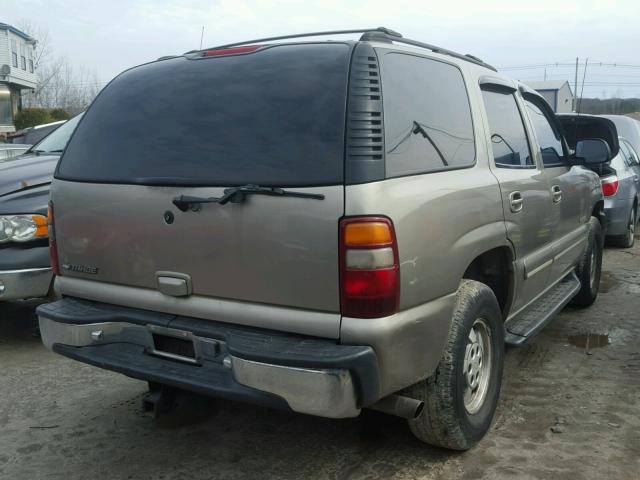 1GNEK13T31R157893 - 2001 CHEVROLET TAHOE K150 GRAY photo 4