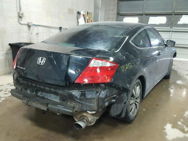 1HGCS123X9A002545 - 2009 HONDA ACCORD LX BLACK photo 4