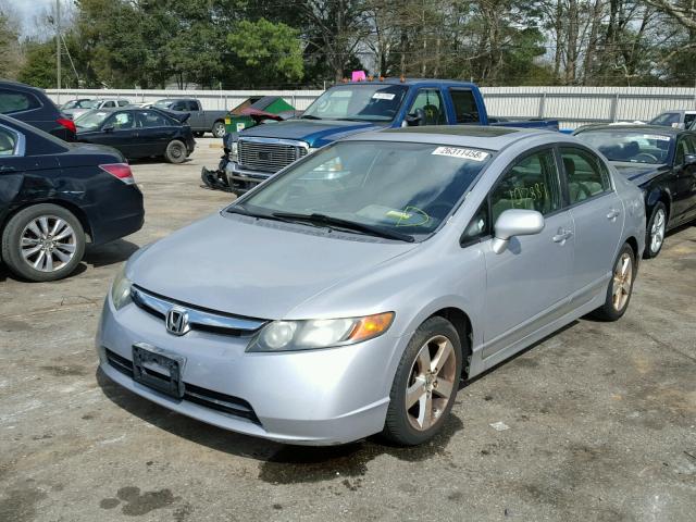 1HGFA16808L028726 - 2008 HONDA CIVIC EX ვერცხლისფერი ფოტო 2