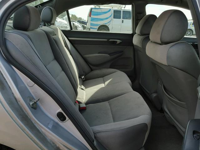 1HGFA16808L028726 - 2008 HONDA CIVIC EX ვერცხლისფერი ფოტო 6