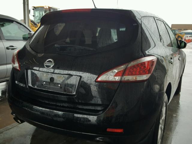 JN8AZ1MU8DW210088 - 2013 NISSAN MURANO S BLACK photo 4