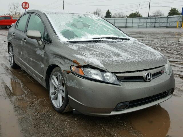 2HGFA55578H706870 - 2008 HONDA CIVIC SI GRAY photo 1