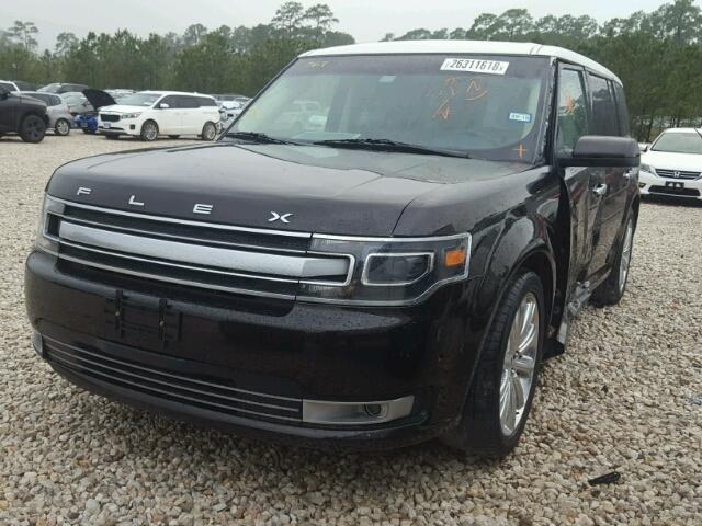 2FMGK5D81EBD04686 - 2014 FORD FLEX LIMIT PURPLE photo 2