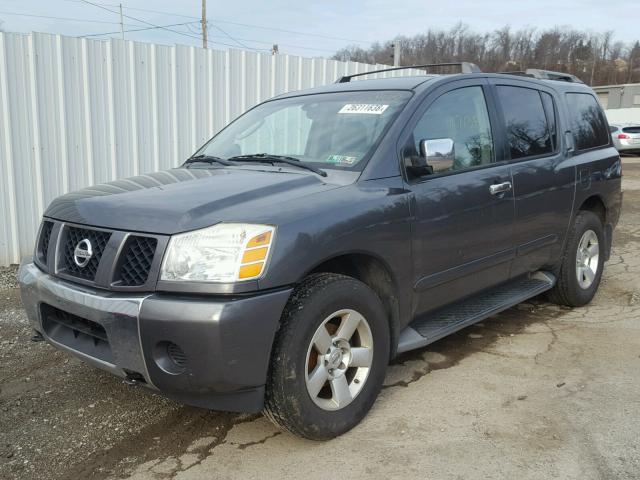 5N1AA08B94N730095 - 2004 NISSAN ARMADA SE GRAY photo 2