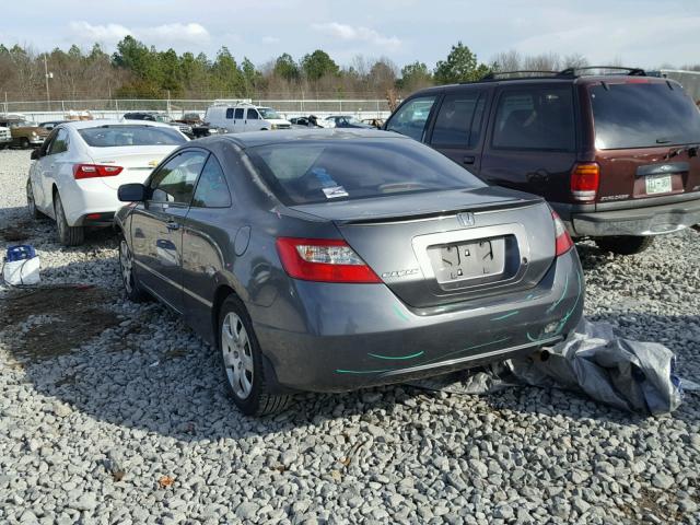 2HGFG12659H510612 - 2009 HONDA CIVIC LX GRAY photo 3