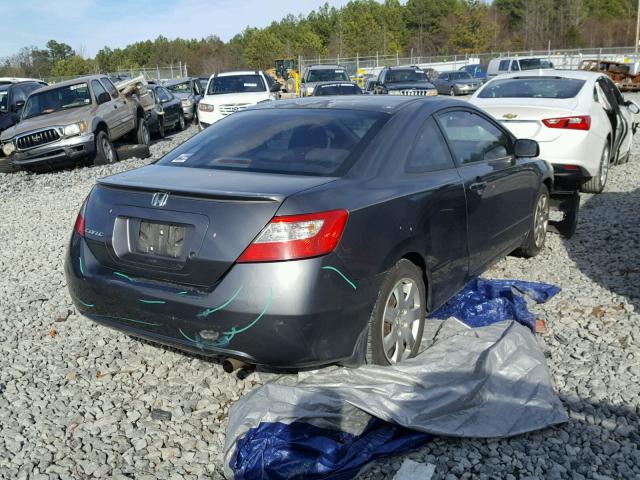 2HGFG12659H510612 - 2009 HONDA CIVIC LX GRAY photo 4